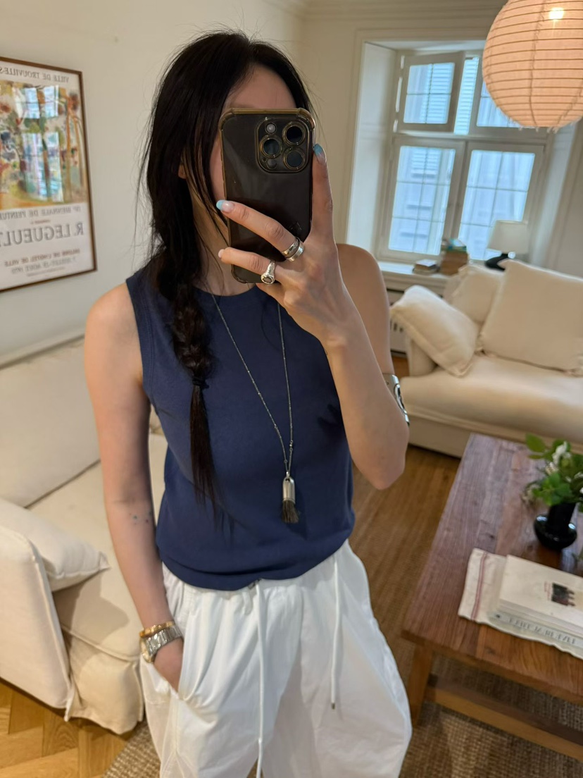 TUG韓國直郵實拍女裝新款時尚26夏季熱賣吊帶背心無袖針織衫TUG吊帶/背心