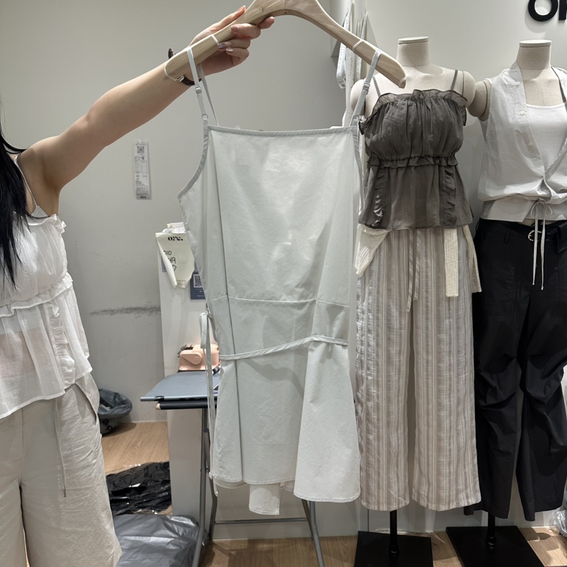 ORE-P東大門實拍韓國女士新款時尚職業休閑吊帶背心含繩ORE吊帶/背心