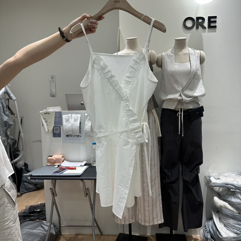 ORE-P東大門實拍韓國女士新款時尚職業休閑吊帶背心含繩ORE吊帶/背心圖色1