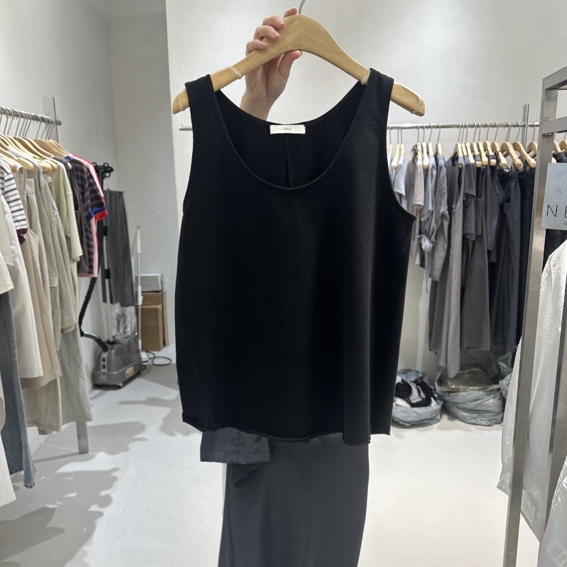 OVU韓國東大門代購女士新品職業休閑26春夏推薦熱賣吊帶背心OVU吊帶/背心圖色3黑色