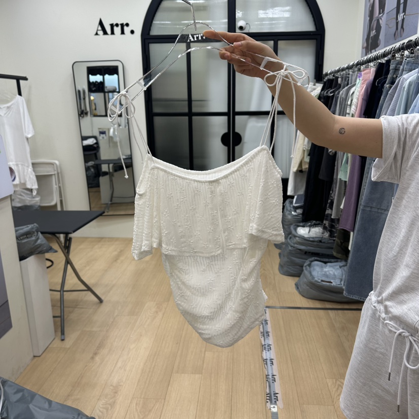 ARR韓國直郵實拍女士新品人氣26春夏休閑時尚熱賣吊帶背心ARR吊帶/背心圖色1
