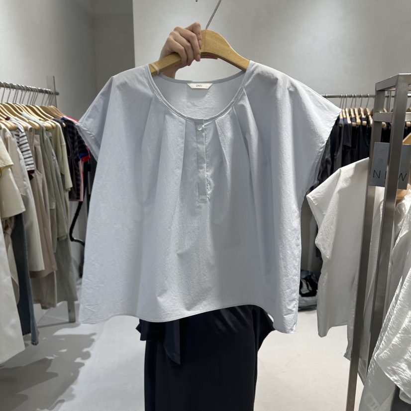 OVU韓國直郵女士新品26夏季26春夏推薦職業休閑襯衫蕾絲衫OVU襯衫/蕾絲衫圖色2