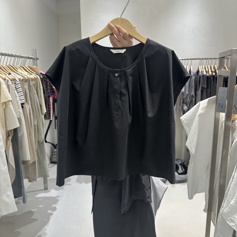 OVU韓國直郵女士新品26夏季26春夏推薦職業休閑襯衫蕾絲衫OVU襯衫/蕾絲衫圖色3