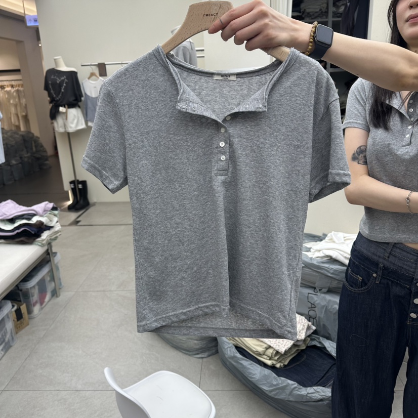 I MFACT韓國東大門代購女士新款時尚推薦26夏季休閑熱賣T恤I MFACTT恤圖色3