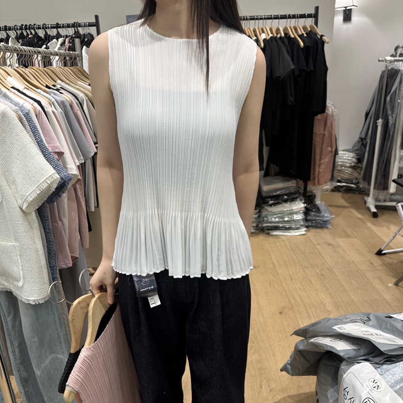 M.G.N韓國代購女士新款休閑26夏季職業吊帶背心褶裥無袖MAGNET吊帶/背心圖色2