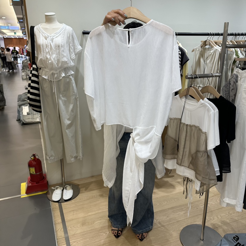 WINSOME韓國東大門直郵女士新款26春夏人氣休閑襯衫蕾絲衫WINSOME襯衫/蕾絲衫