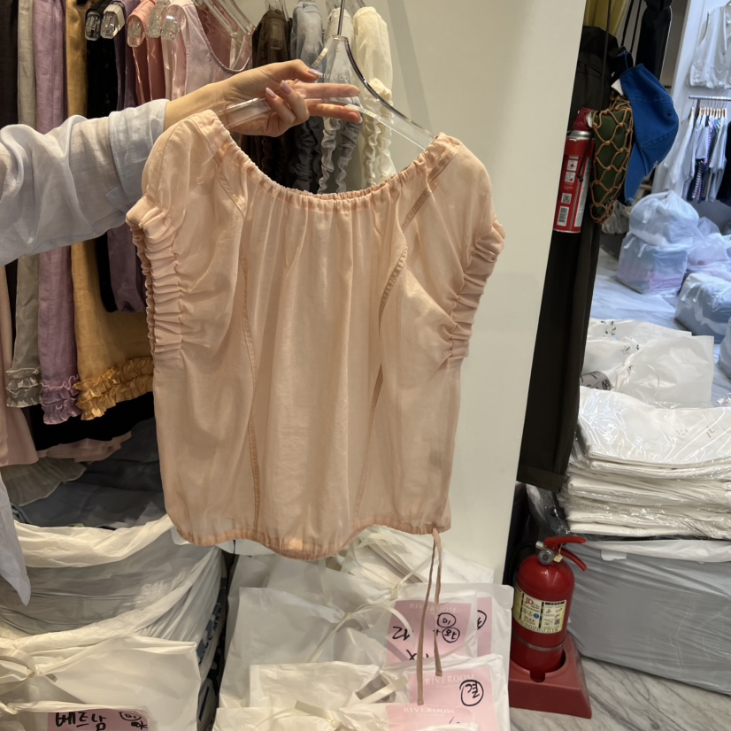 RIVEROOM東大門實拍韓國女裝新品推薦時尚26夏季襯衫蕾絲衫RIVEROOM襯衫/蕾絲衫圖色1