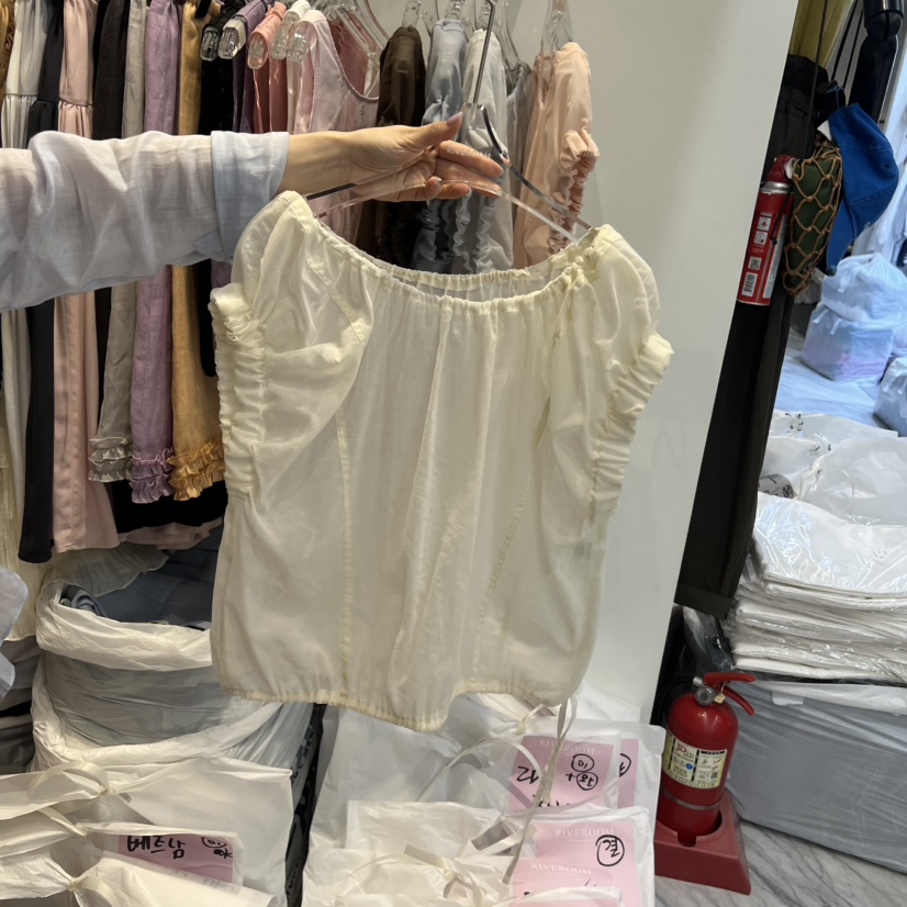 RIVEROOM東大門實拍韓國女裝新品推薦時尚26夏季襯衫蕾絲衫RIVEROOM襯衫/蕾絲衫圖色2