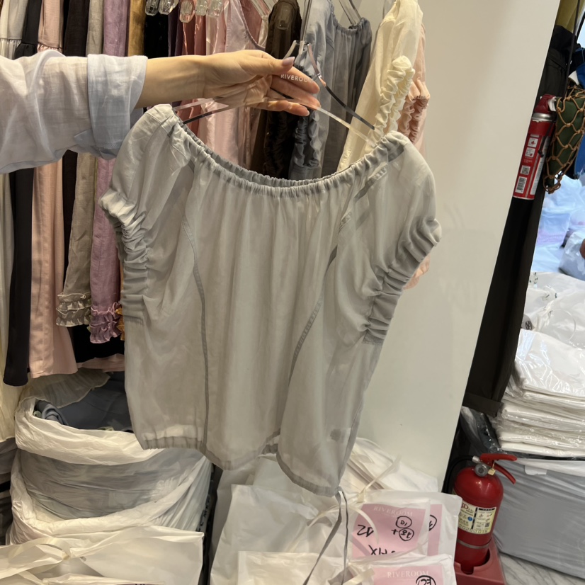 RIVEROOM東大門實拍韓國女裝新品推薦時尚26夏季襯衫蕾絲衫RIVEROOM襯衫/蕾絲衫圖色3