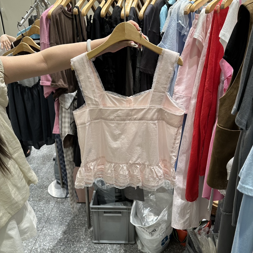 SOF韓國代購女裝新款推薦人氣26春夏熱賣休閑吊帶背心蕾絲SOF吊帶/背心