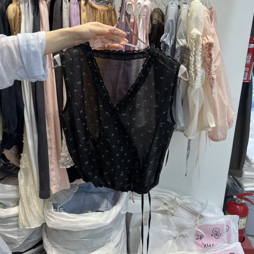 RIVEROOM東大門實拍韓國女士新品人氣時尚熱賣26春夏吊帶背心RIVEROOM吊帶/背心圖色3