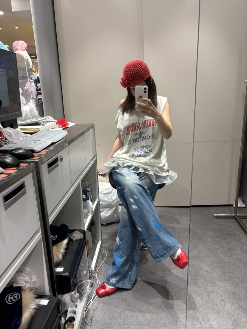 PLATFORM-L韓國東大門代購女士新款人氣26春夏吊帶背心復古PLATFORM吊帶/背心