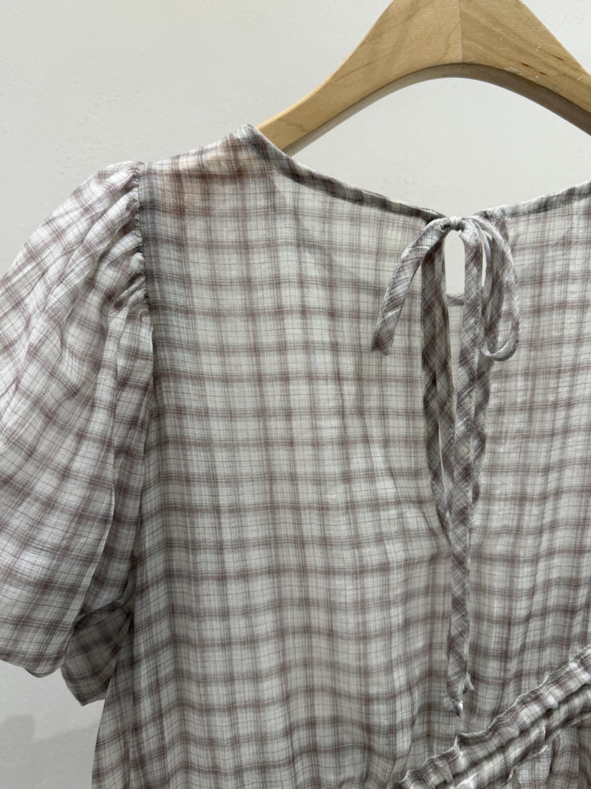 SHIRRING東大門實拍韓國女裝新品職業休閑襯衫蕾絲衫不對稱SHIRRING襯衫/蕾絲衫