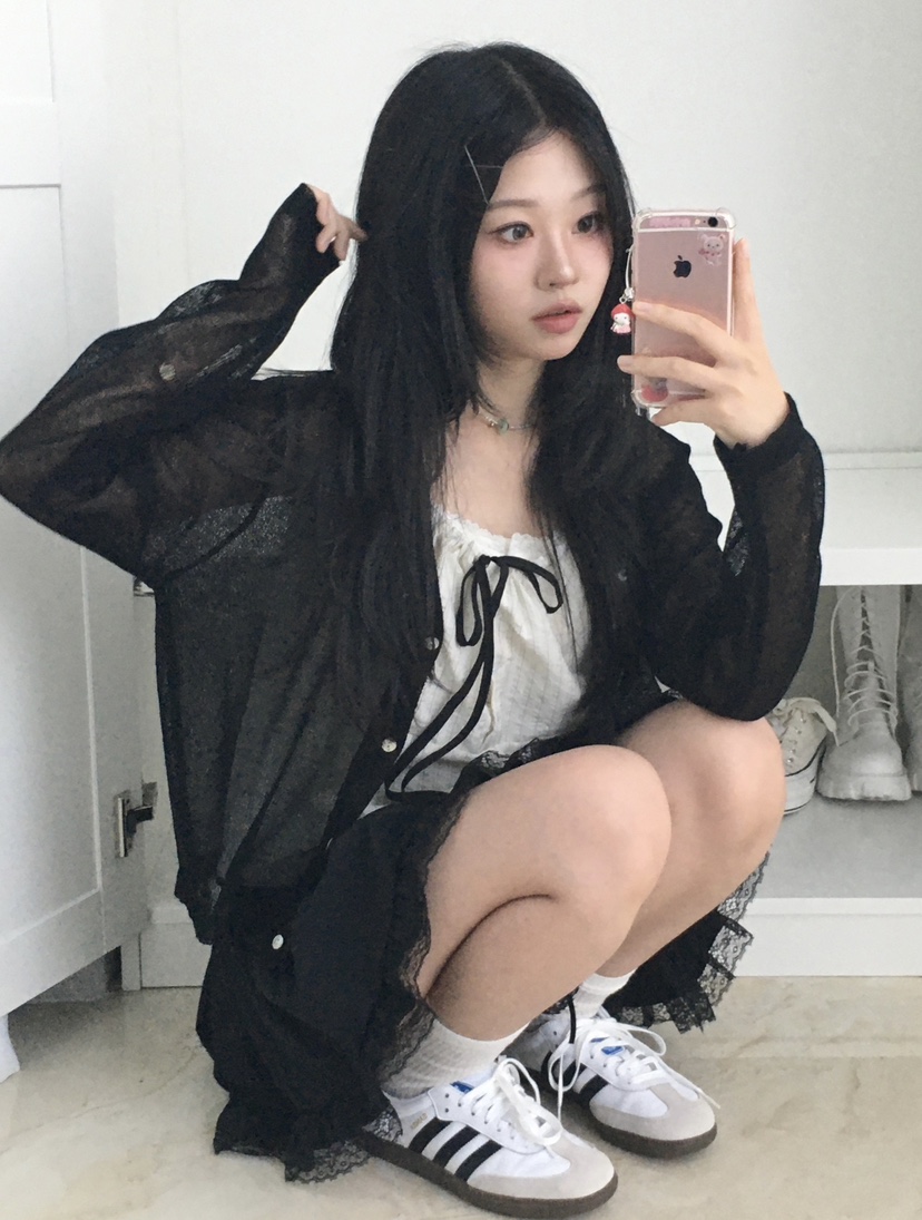 BLACK NOTE韓國直郵女士新品職業26春夏休閑針織衫亞麻開衫BLACK NOTE針織衫