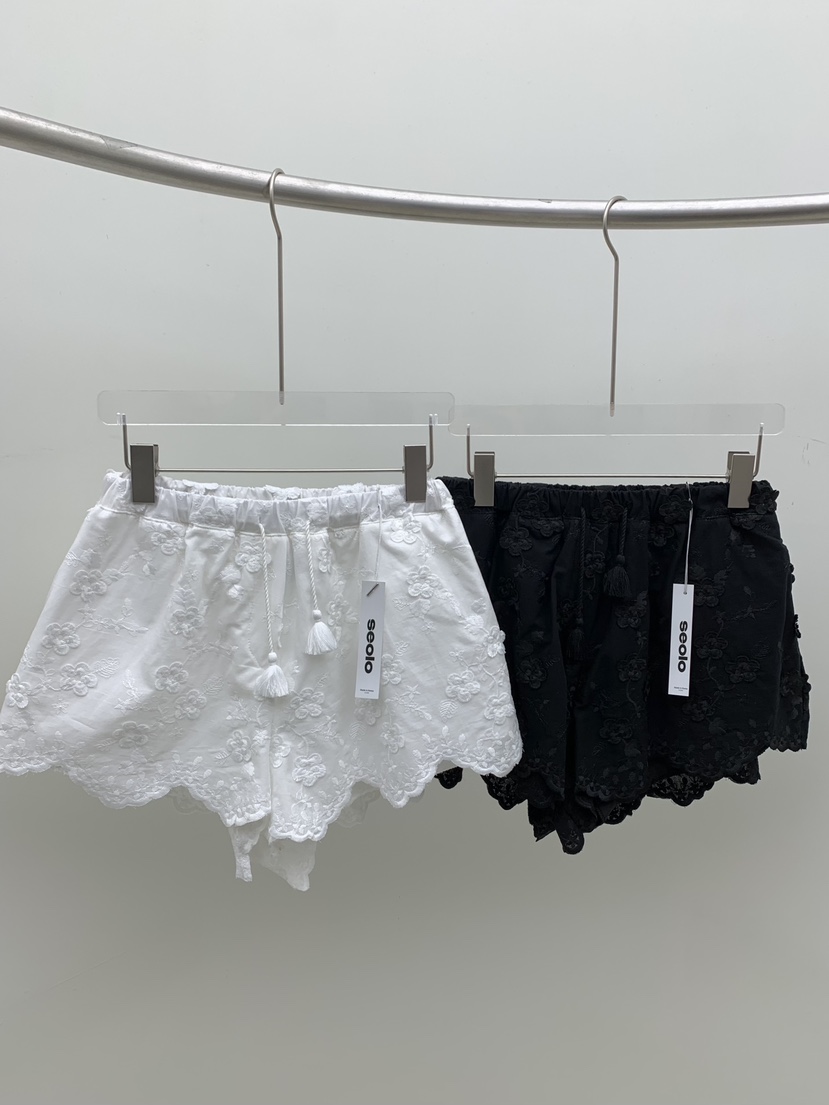 SEOLO韓國直郵實拍女裝新款26夏季人氣時尚26春夏短褲蕾絲Seolo seoul短褲