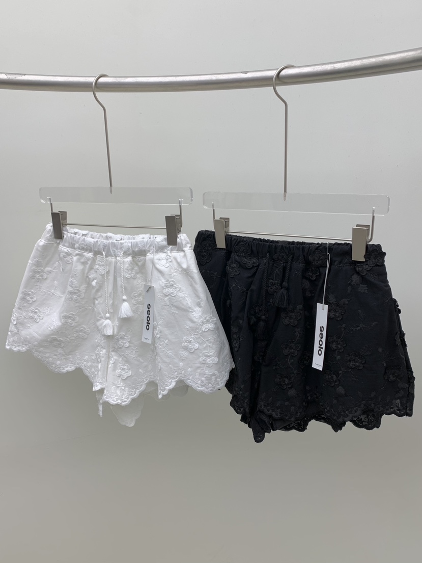 SEOLO韓國直郵實拍女裝新款26夏季人氣時尚26春夏短褲蕾絲Seolo seoul短褲