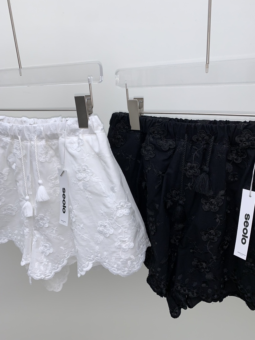 SEOLO韓國直郵實拍女裝新款26夏季人氣時尚26春夏短褲蕾絲Seolo seoul短褲