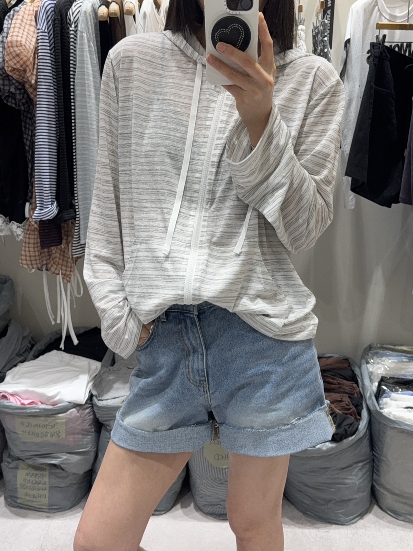 SHIRRING韓國代購女士新款休閑熱賣26夏季職業衛衣連帽衫SHIRRING衛衣