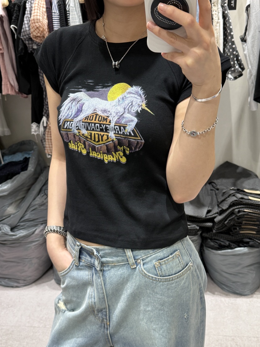SHIRRING韓國直郵女士新款推薦26夏季人氣時尚職業熱賣T恤SHIRRINGT恤