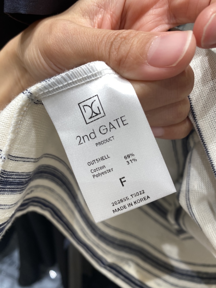 2ND GATE韓國直郵女裝新品職業熱賣推薦休閑26夏季26春夏T恤2ND GATET恤