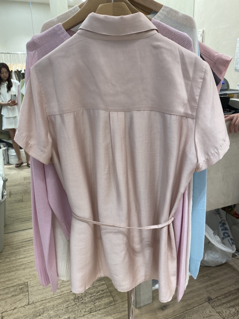 2ND GATE韓國直郵女裝新品休閑人氣26夏季襯衫蕾絲衫含腰繩2ND GATE襯衫/蕾絲衫