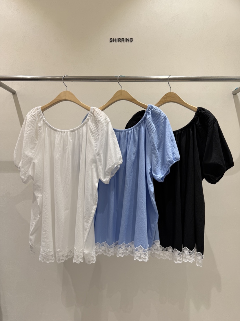 SHIRRING東大門實拍韓國女裝新品休閑26夏季推薦襯衫蕾絲衫SHIRRING襯衫/蕾絲衫