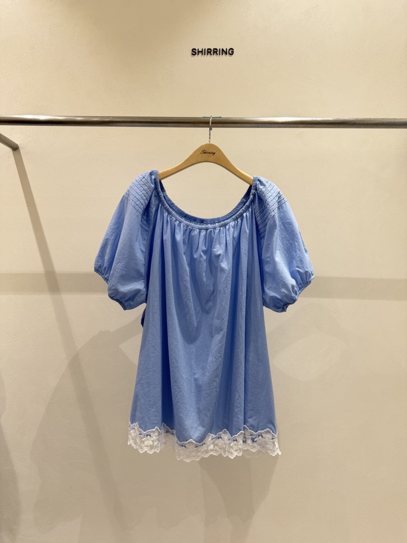 SHIRRING東大門實拍韓國女裝新品休閑26夏季推薦襯衫蕾絲衫SHIRRING襯衫/蕾絲衫圖色2
