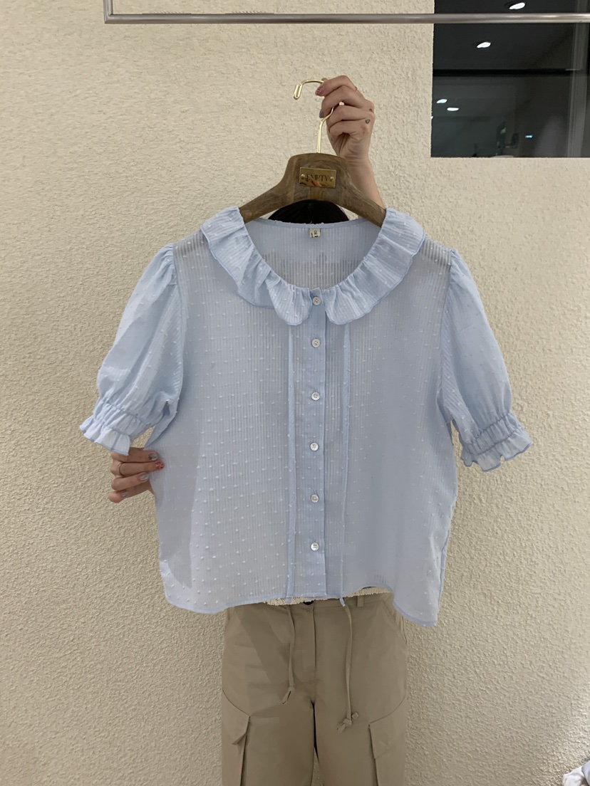 EMPTY東大門實拍韓國女裝新款休閑26夏季熱賣推薦襯衫蕾絲衫EMPTY襯衫/蕾絲衫圖色2