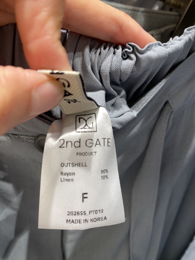 2ND GATE韓國代購女裝新品26夏季休閑時尚推薦26春夏休閑褲2ND GATE休閑褲