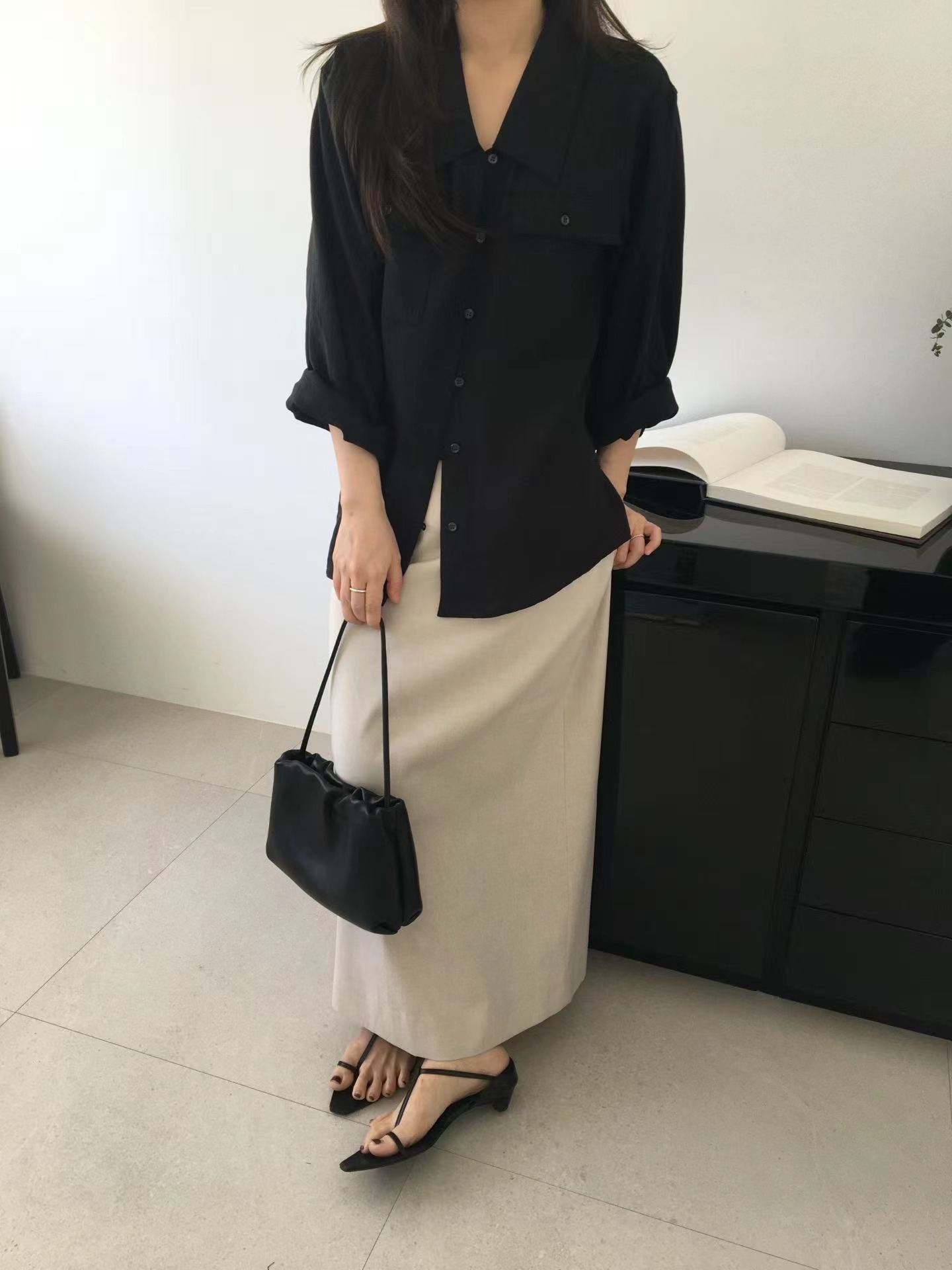 GRIP韓國代購女裝新款人氣職業熱賣26夏季26春夏襯衫蕾絲衫GRIP襯衫/蕾絲衫