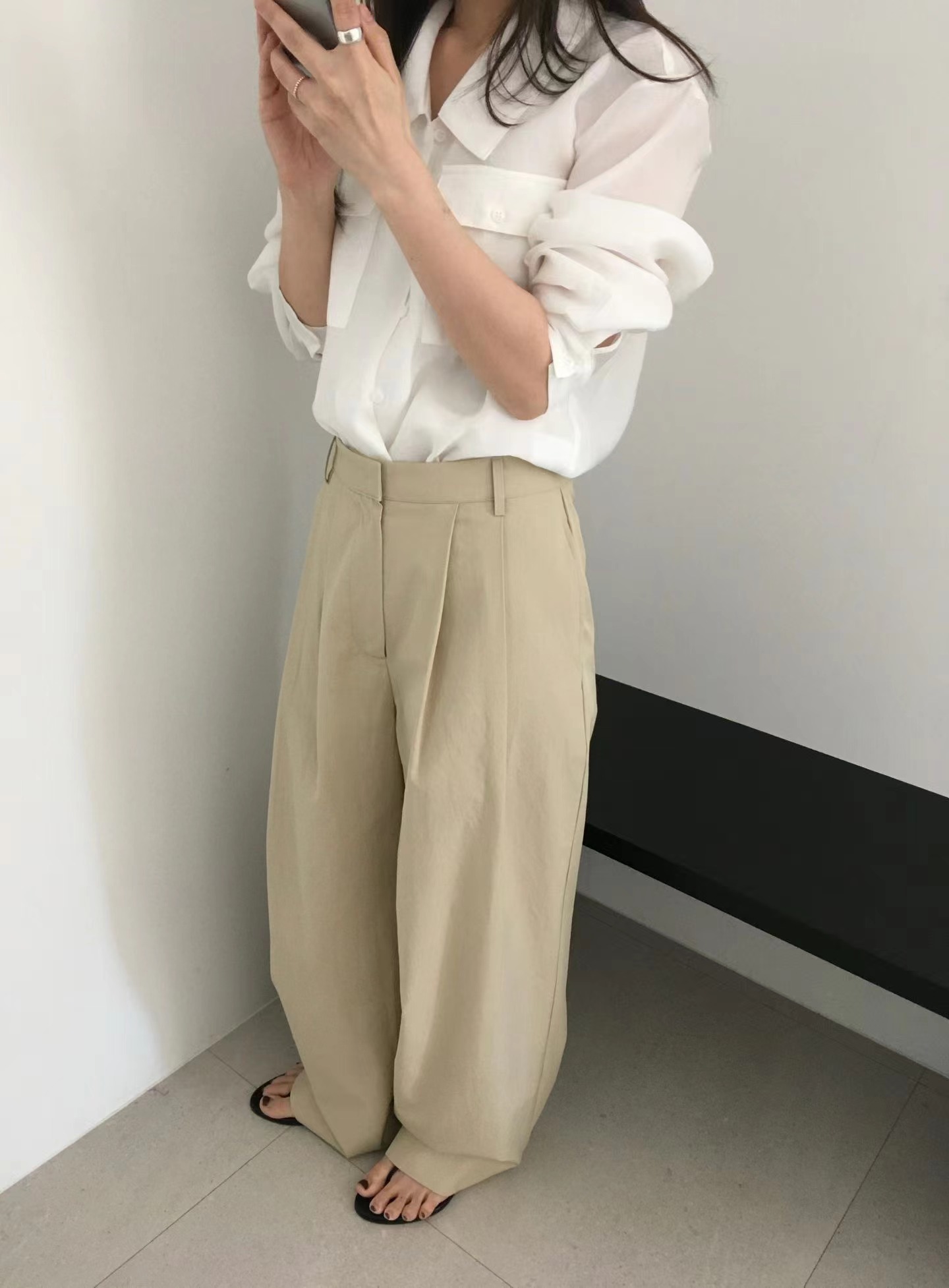 GRIP韓國代購女裝新款人氣職業熱賣26夏季26春夏襯衫蕾絲衫GRIP襯衫/蕾絲衫