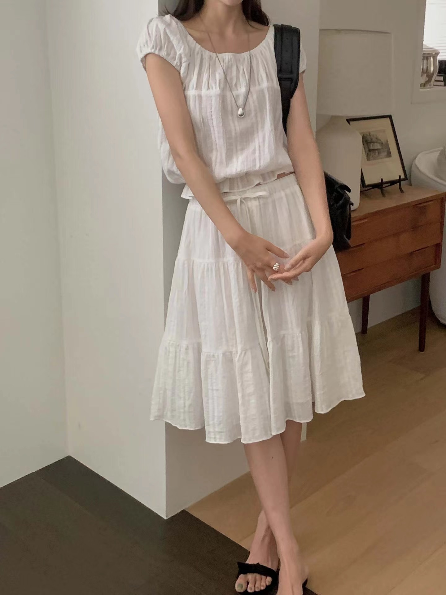MIELLE-미엘르-OT韓國直郵女裝新品26春夏半身裙中短裙MIELLE-2件起半身裙/中短裙圖色1