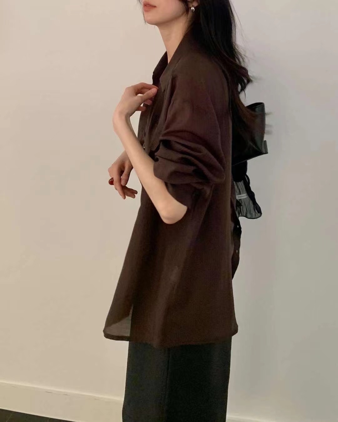 SOMETHINGELSE韓國直郵女士新品26夏季推薦人氣襯衫蕾絲衫SOMETHINGELSE襯衫/蕾絲衫