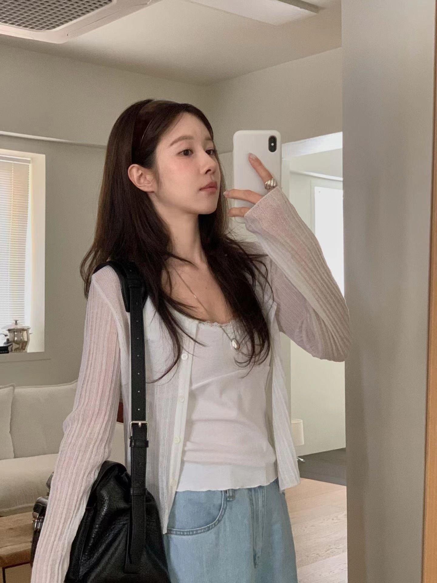 MIELLE-미엘르-OT韓國直郵實拍女裝新品26春夏長袖T恤開衫MIELLE-2件起長袖T恤