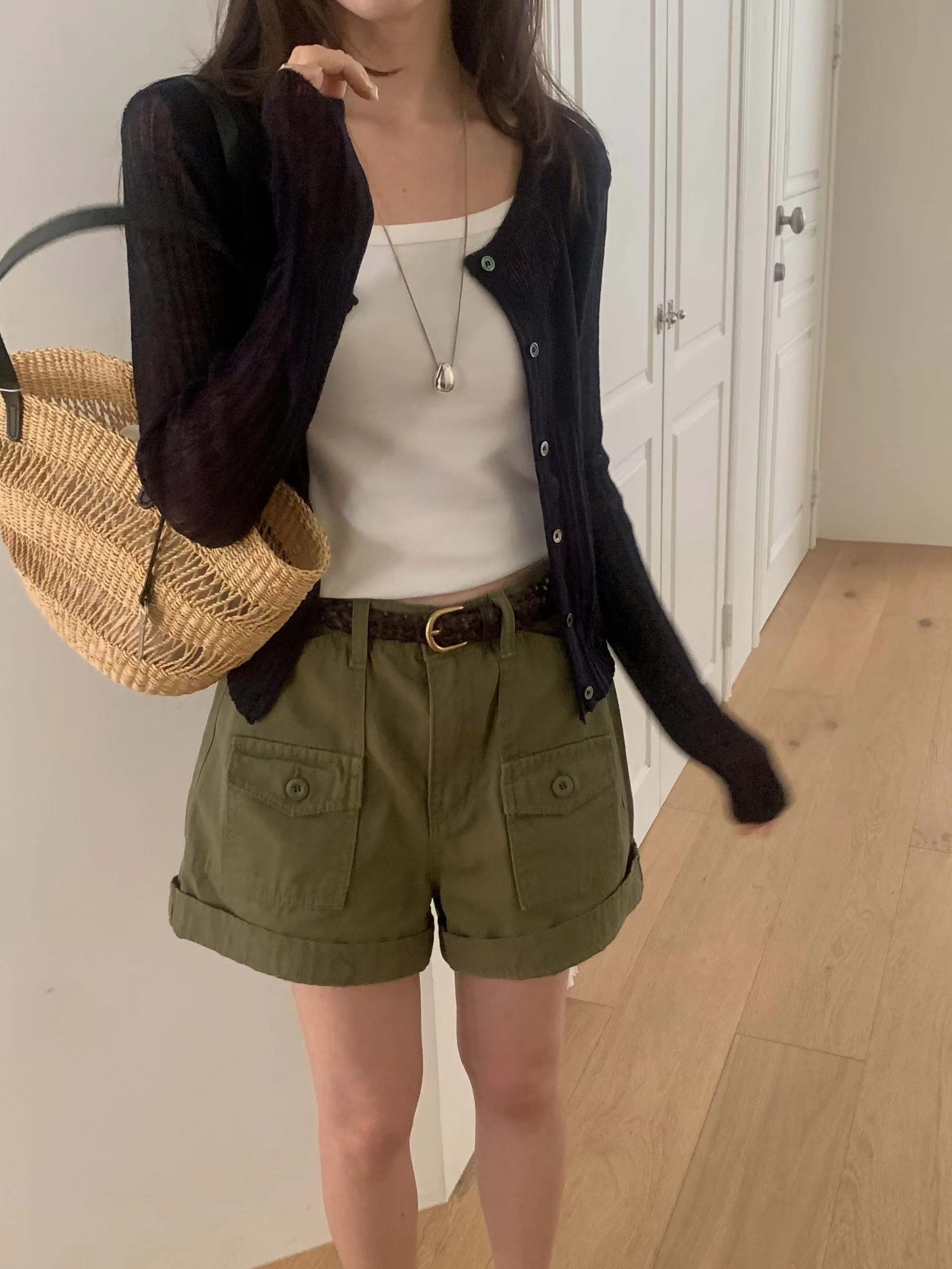 MIELLE-미엘르-OT韓國直郵實拍女裝新品26春夏長袖T恤開衫MIELLE-2件起長袖T恤圖色2