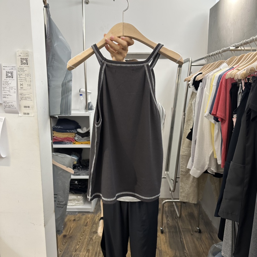 MOSAIC韓國東大門直郵女裝新品26夏季時尚人氣職業吊帶背心MOSAIC吊帶/背心