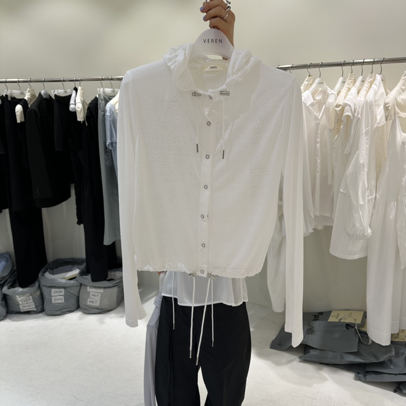 VEREN韓國東大門直郵女士新品休閑職業推薦26夏季時尚開衫VEREN開衫圖色1
