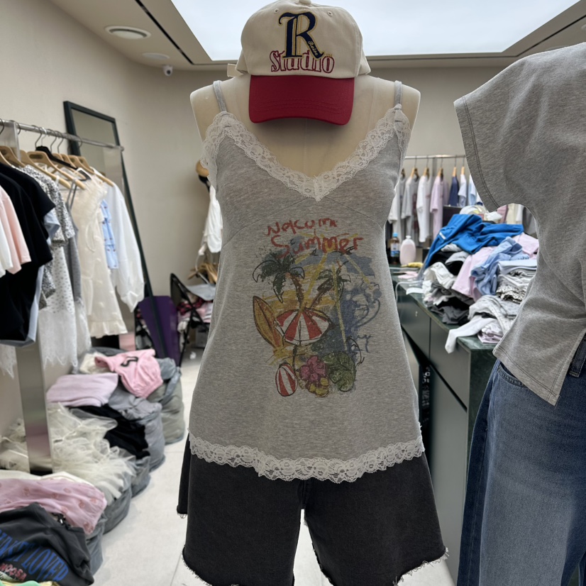 FORMING-P韓國直郵女裝新品職業26夏季26春夏吊帶背心無袖FORMING-P吊帶/背心圖色1