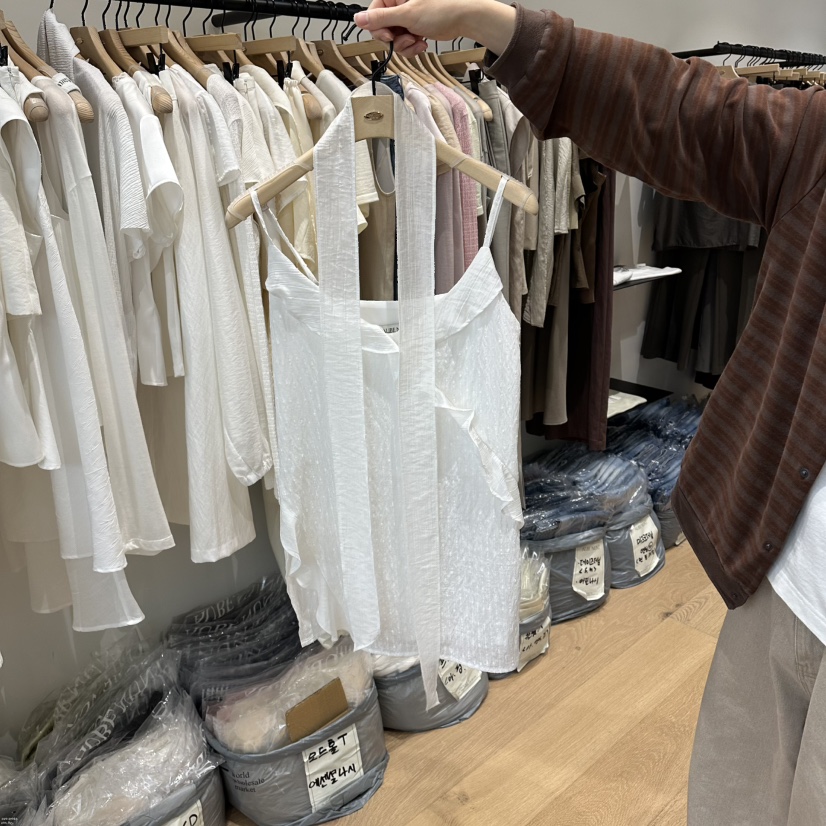 aube nunt韓國直郵實拍女裝新品推薦職業連衣裙OPS含脖帶aube nunt連衣裙圖色1