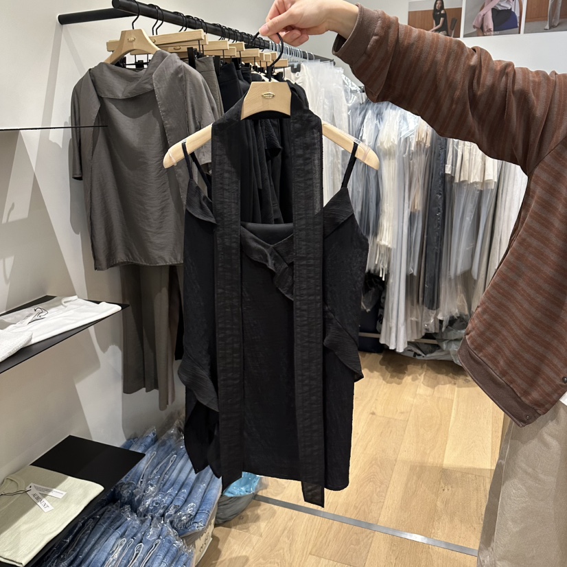 aube nunt韓國直郵實拍女裝新品推薦職業連衣裙OPS含脖帶aube nunt連衣裙圖色2