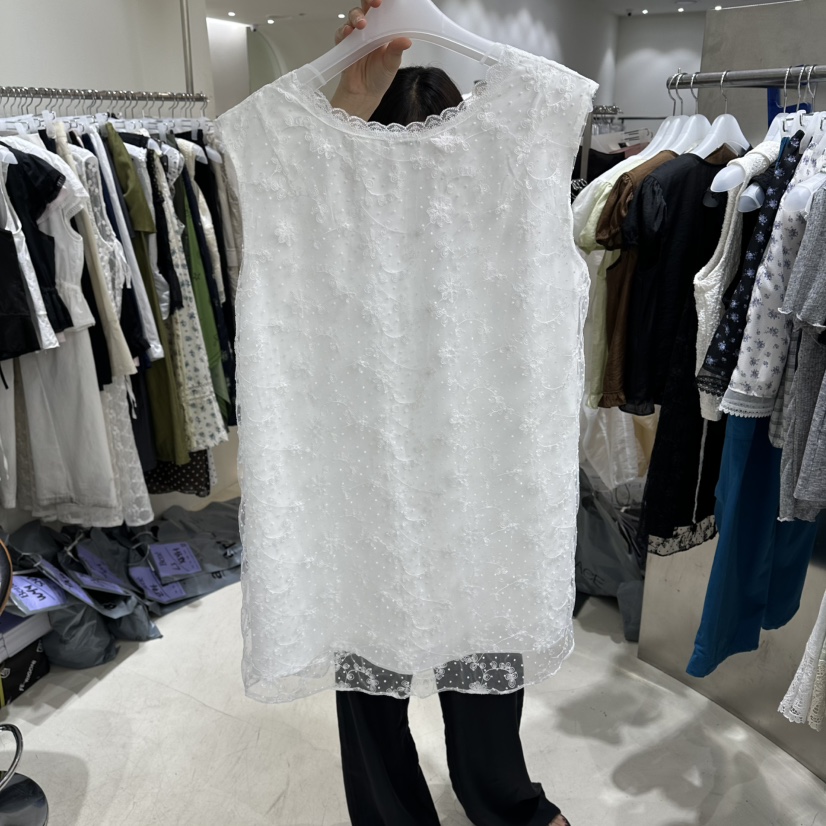 BENE韓國代購女裝新款時尚熱賣推薦26夏季職業連衣裙OPS刺繡BENE連衣裙