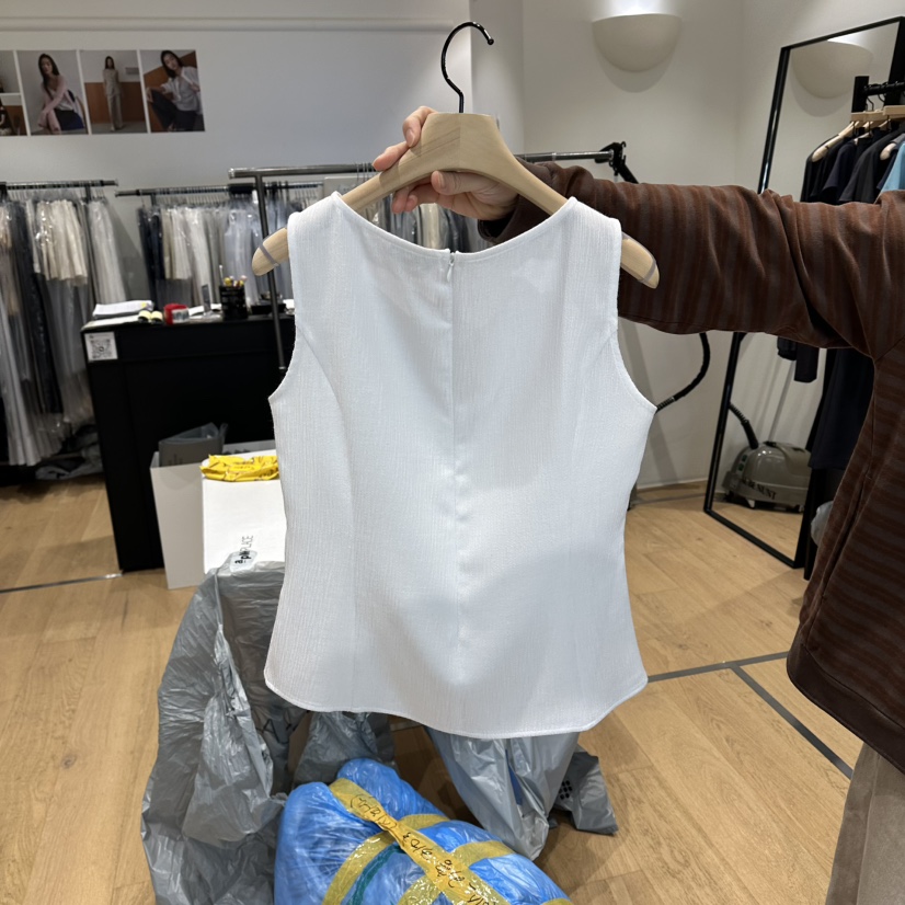 aube nunt東大門實拍韓國女裝新品人氣職業26春夏吊帶背心aube nunt吊帶/背心