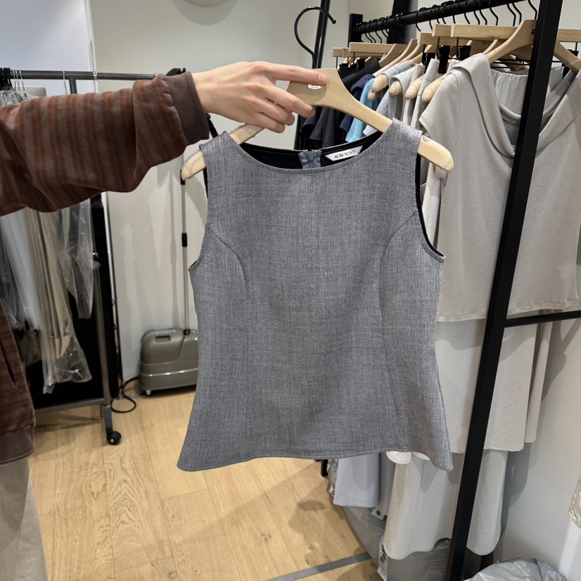aube nunt東大門實拍韓國女裝新品人氣職業26春夏吊帶背心aube nunt吊帶/背心圖色2