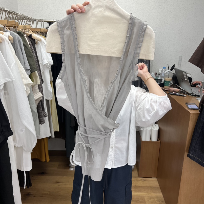 ROMANTICIZE韓國直郵實拍女士新品熱賣推薦26夏季吊帶背心ROMANTICIZE吊帶/背心圖色1