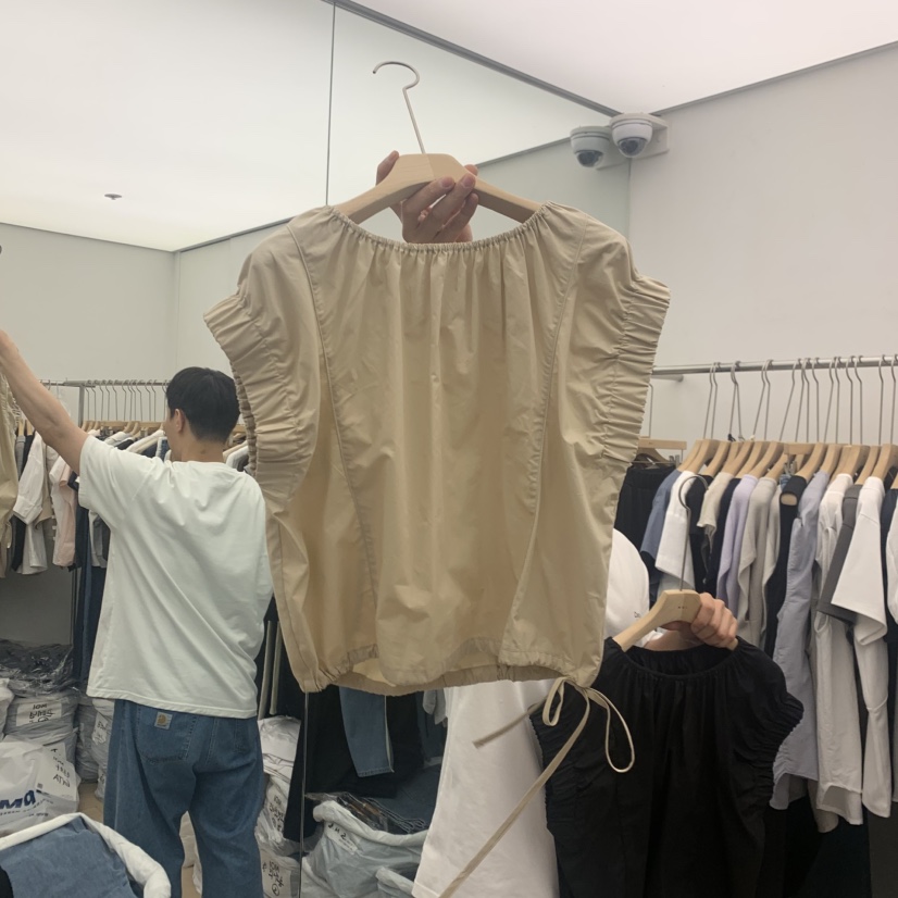 MOI-A韓國代購女裝新款時尚26春夏熱賣人氣26夏季襯衫蕾絲衫MOI-A襯衫/蕾絲衫