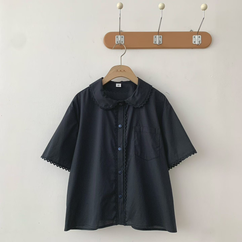 TAN&amp;COMO韓國直郵女裝新品休閑時尚26夏季襯衫蕾絲衫tan-COMO襯衫/蕾絲衫
