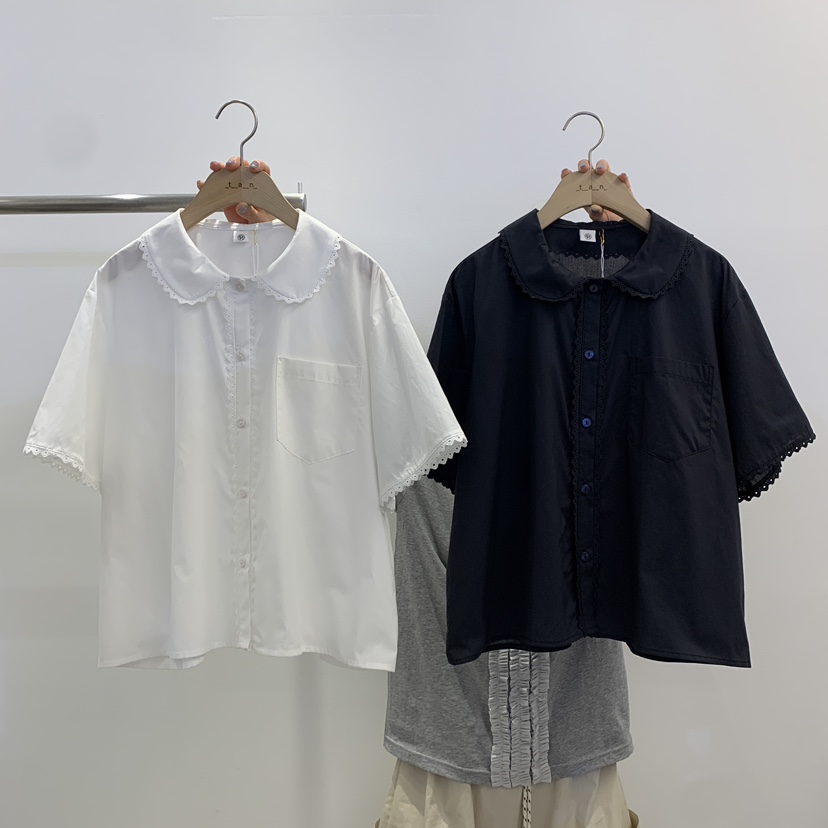 TAN&amp;COMO韓國直郵女裝新品休閑時尚26夏季襯衫蕾絲衫tan-COMO襯衫/蕾絲衫