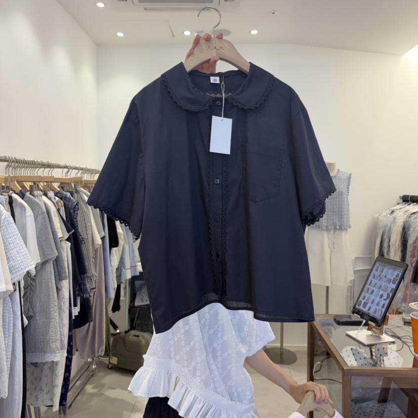 TAN&amp;COMO韓國直郵女裝新品休閑時尚26夏季襯衫蕾絲衫tan-COMO襯衫/蕾絲衫圖色2