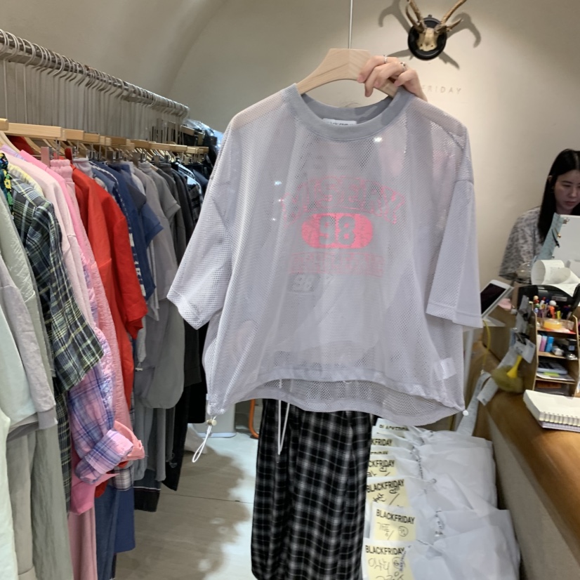 BLACKFRIDAY東大門實拍韓國女裝新品人氣職業26夏季休閑T恤BLACK FRIDAYT恤圖色2
