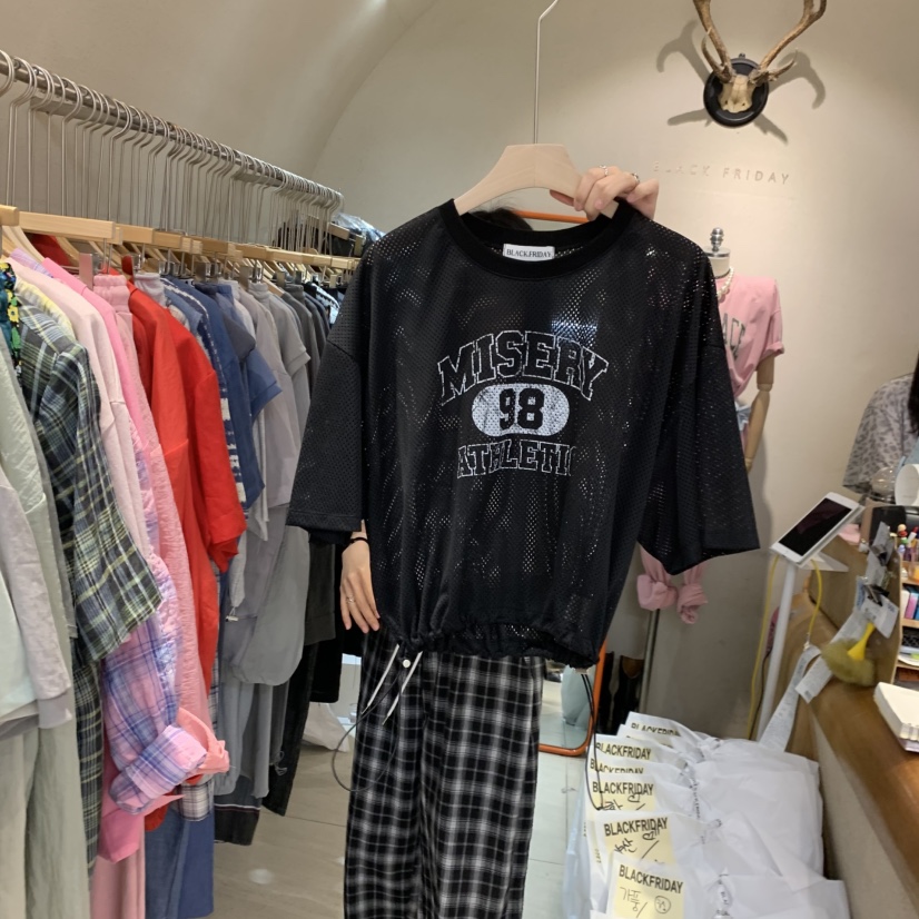 BLACKFRIDAY東大門實拍韓國女裝新品人氣職業26夏季休閑T恤BLACK FRIDAYT恤圖色3